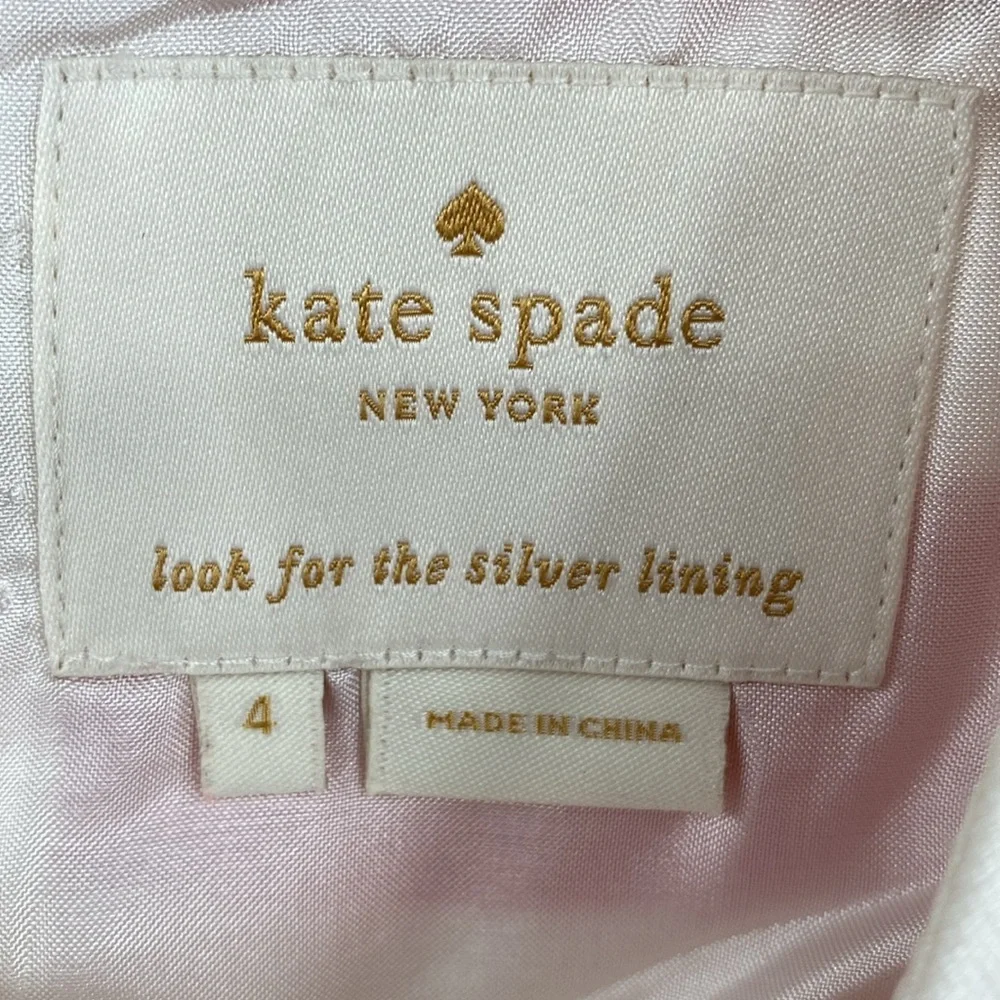 Kate Spade Kite Sicily Dress Womens Size 4 Pink White Stripes Lined‎ Sleeveless